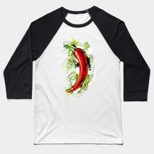 Spicy Red Hot Chili Pepper Baseball T-Shirt